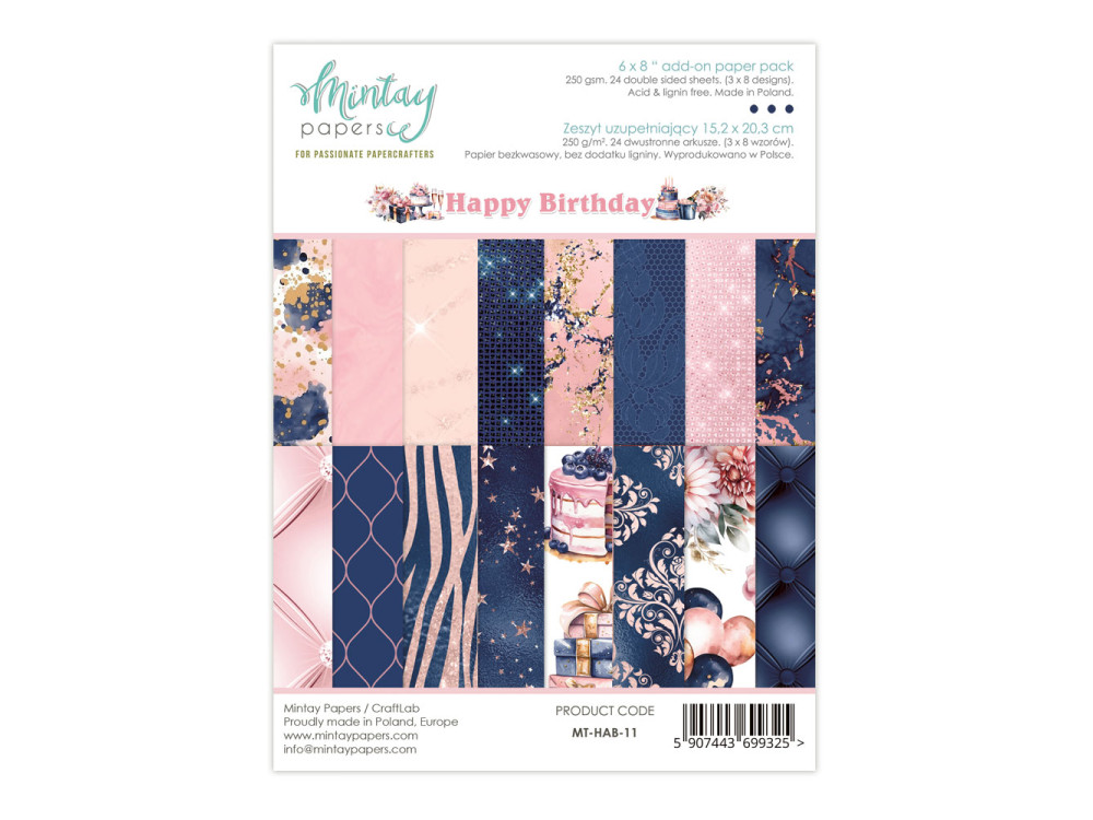 Add-on paper pack - Mintay - Happy Birthday