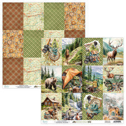 Scrapbooking paper 30,5 x 30,5 cm - Mintay - The Great Outdoor 06