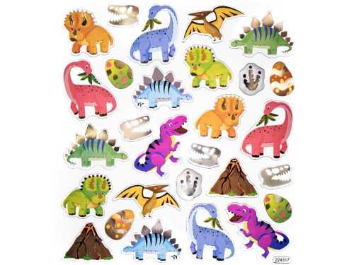 Stickers Dinosaurs - DpCraft - 28 pcs.