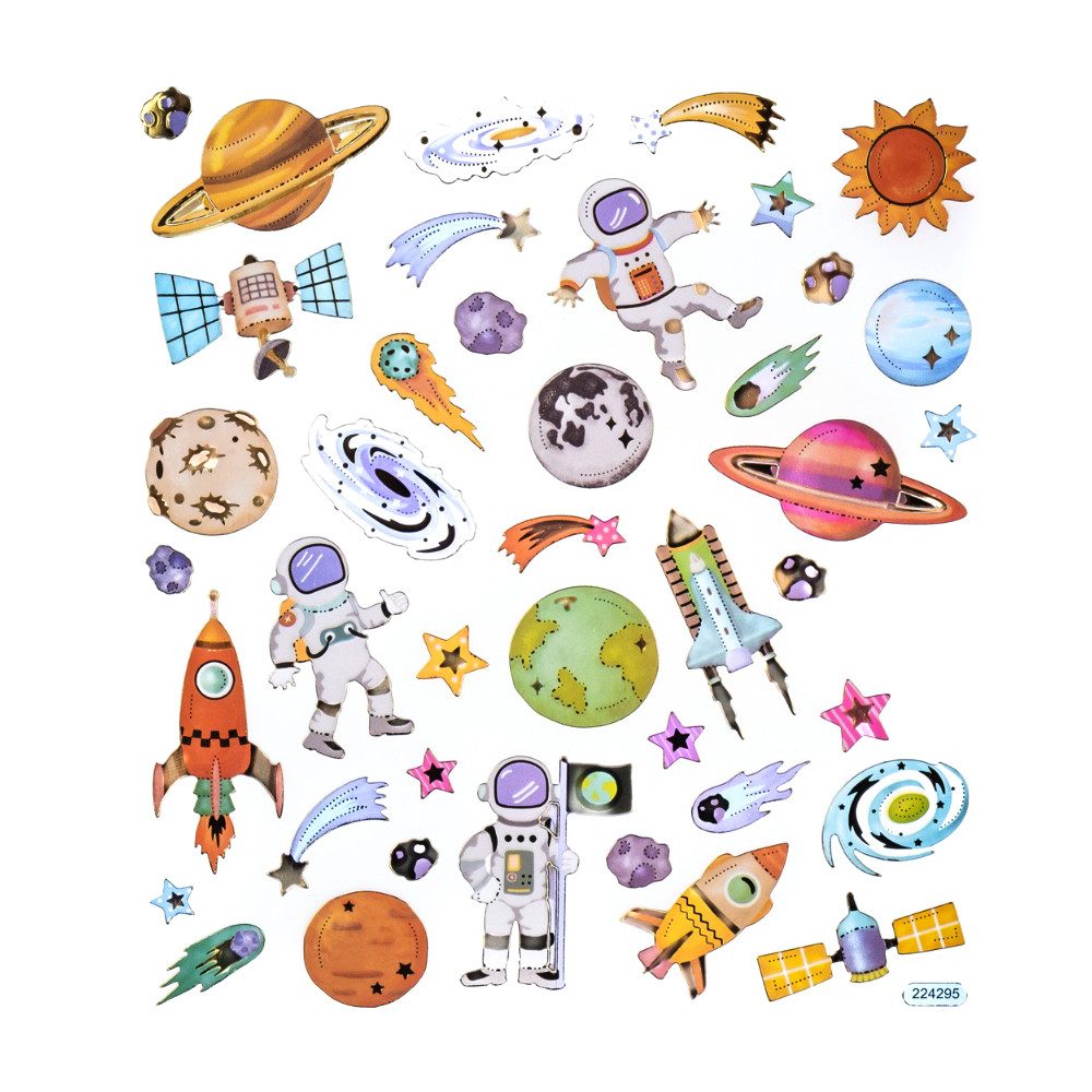 Stickers Space - DpCraft - 42 pcs.