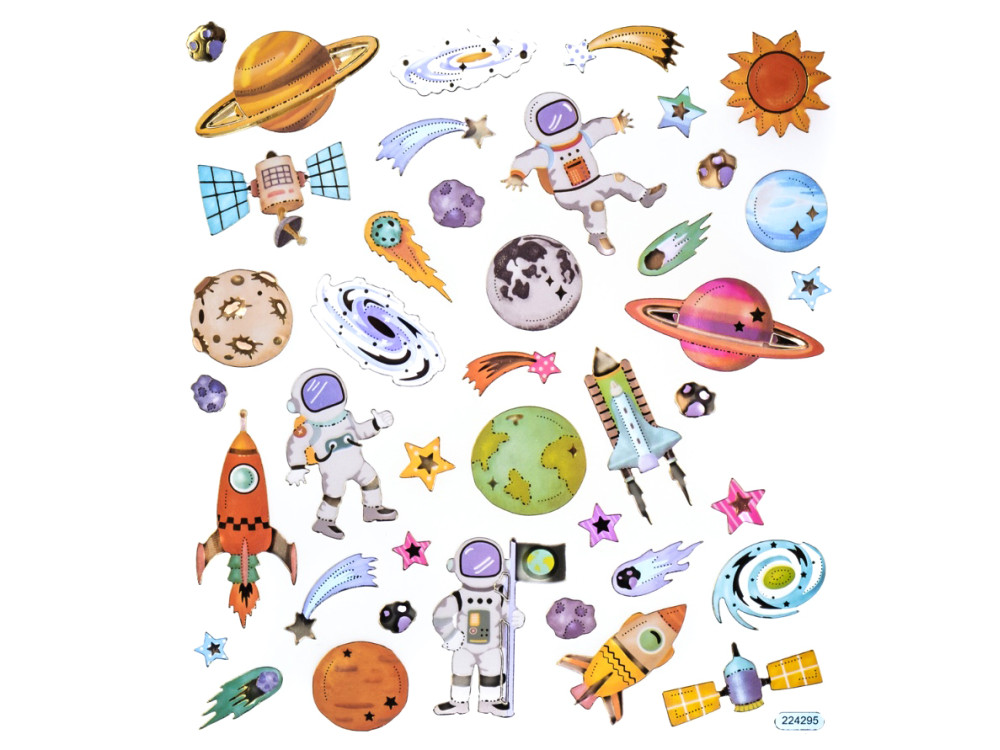 Stickers Space - DpCraft - 42 pcs.