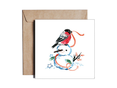 Greeting card - Pieskot - Friends4ever, 14,5 x 14,5 cm