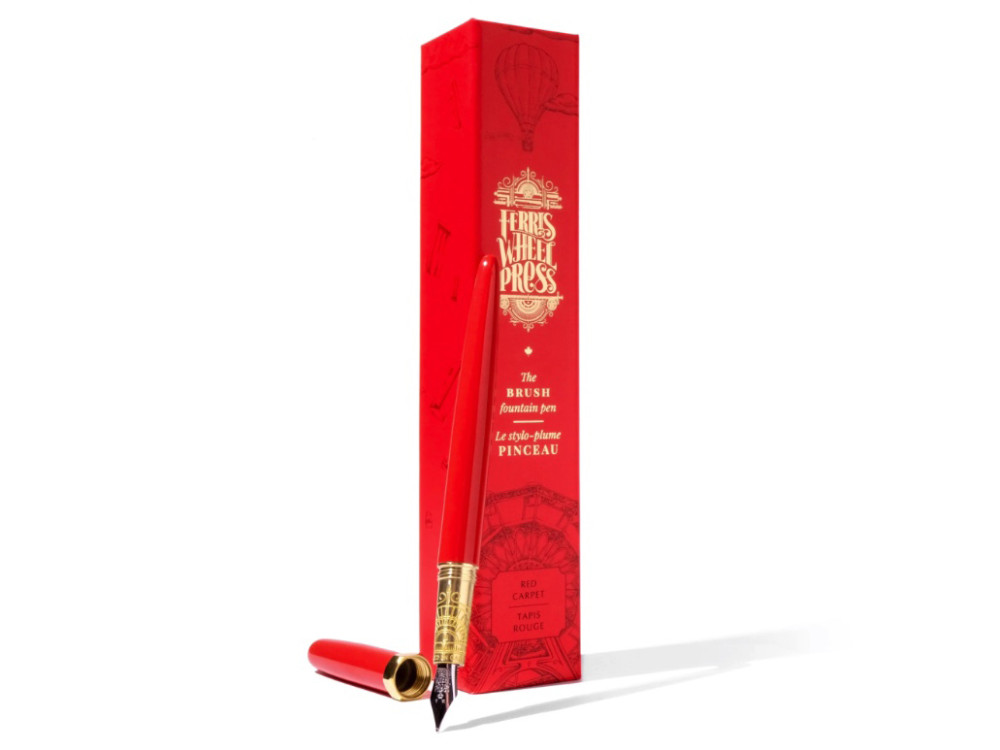 Satin Series Brush Fountain Pen - Ferris Wheel Press - Red Carpet, F