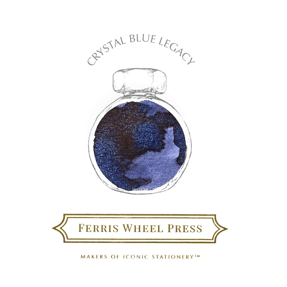 Atrament - Ferris Wheel Press - Crystal Blue Legacy, 38 ml