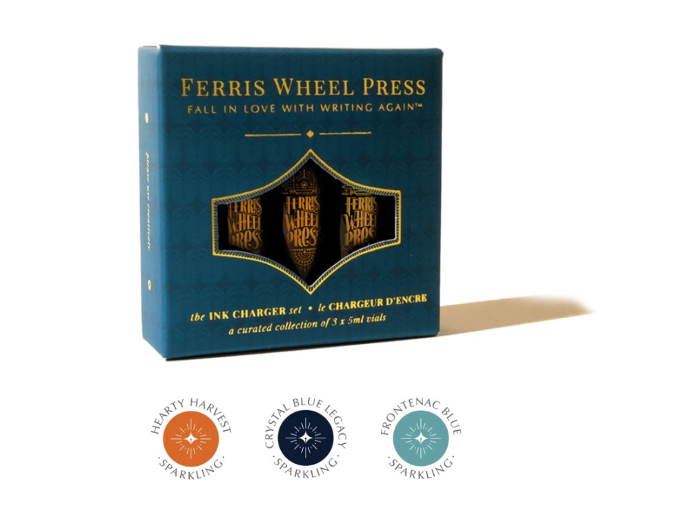 Zestaw atramentów Ink Charger - Ferris Wheel Press - Frosted Carnival, 3 x 5 ml