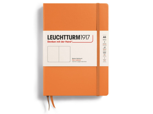 Notatnik A5 - Leuchtturm1917 - gładki, Apricot, twarda okładka, 80 g