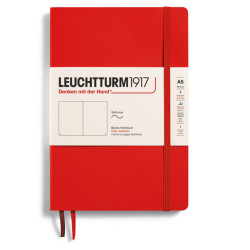 Notebook, A5 - Leuchtturm1917 - plain, Lobster, soft cover, 80 g