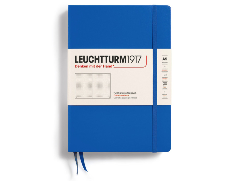 Notebook, A5 - Leuchtturm1917 - dotted, Sky, hard cover, 80 g