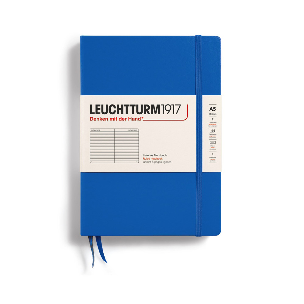 Notebook, A5 - Leuchtturm1917 - ruled, Sky, soft cover, 80 g
