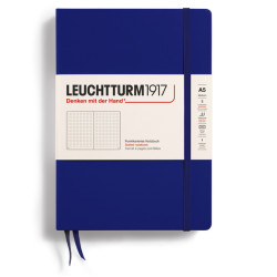 Notebook, A5 - Leuchtturm1917 - dotted, Ink, hard cover, 80 g