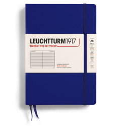 Notebook, A5 - Leuchtturm1917 - ruled, Ink, hard cover, 80 g