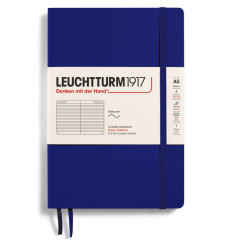 Notebook, A5 - Leuchtturm1917 - ruled, Ink, soft cover, 80 g