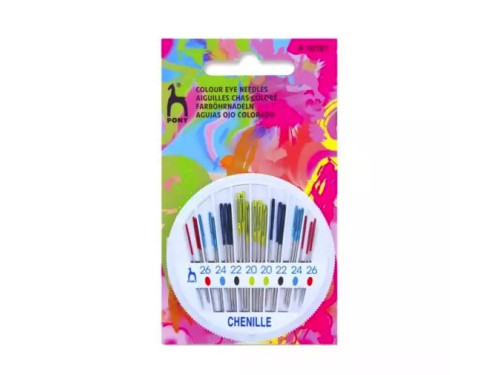 Embroidery needles - Pony - size 20-26, 24 pcs.