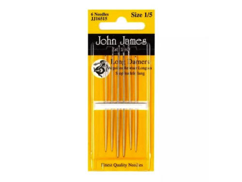 Zestaw igieł uniwersalnych - John James - rozmiar 1-5, 6 szt.