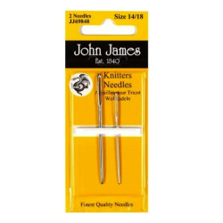 Knitters needles - John James - size 14-18, 2 pcs.