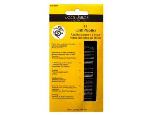Set of Craft needles - John James - 33 pcs.
