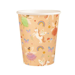 Paper cups Unicorns and Princesses - 9 cm, 220 ml, 6 pcs.