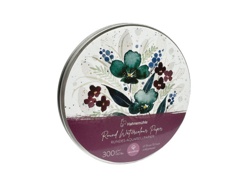 Round Watercolour paper pad - Hahnemühle - cold pressed, 13 cm, 300 g, 30 sheets