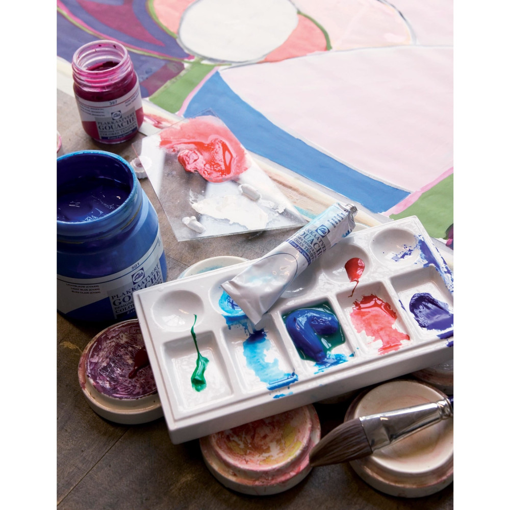 Set of Designer gouache paints in jars - Royal Talens - 10 colors x 16 ml