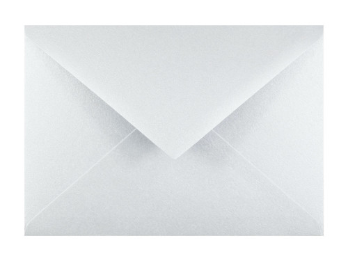 Curious Metallics envelope 120g - C6 White Silver