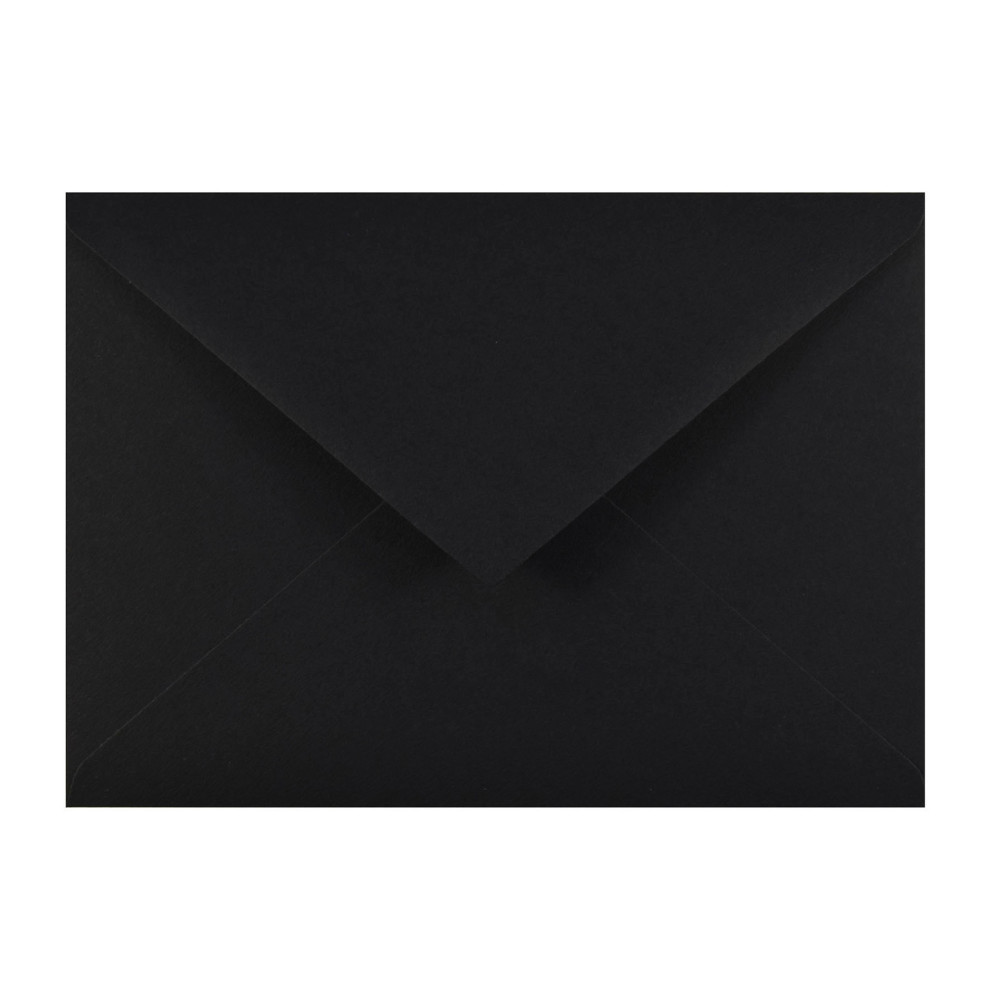 Koperta Keaykolour 120g - C6, Deep Black, czarna