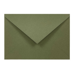 Tintoretto Ceylon envelope 140g - C6, Wasabi, olive green