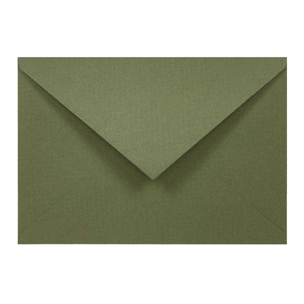 Tintoretto Ceylon envelope 140g - C6, Wasabi, olive green
