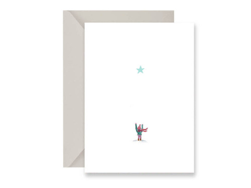 Greeting card - Muska - Boy with a star, A6