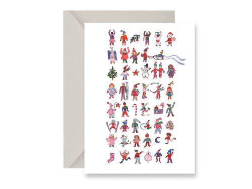 Greeting card - Muska - People, A6