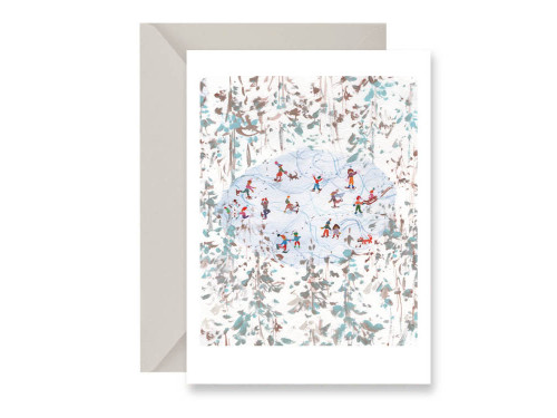 Greeting card - Muska - Ice rink, A6