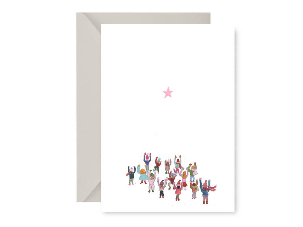 Greeting card - Muska - Star from heaven, A6