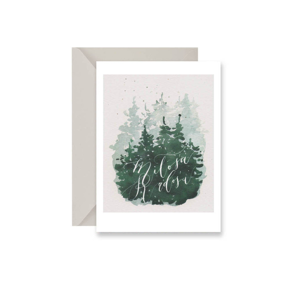 Greeting card - Muska - Forest, A6