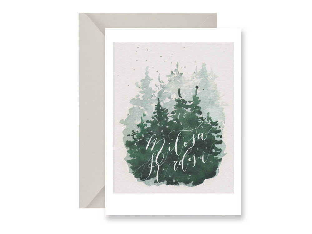 Greeting card - Muska - Forest, A6