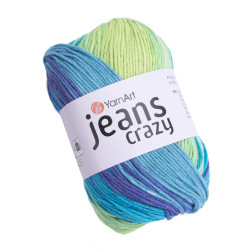 Crazy Jeans cotton-acrylic knitting yarn - YarnArt - 8218, 50 g, 160 m