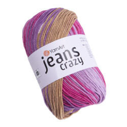 Crazy Jeans cotton-acrylic knitting yarn - YarnArt - 8217, 50 g, 160 m