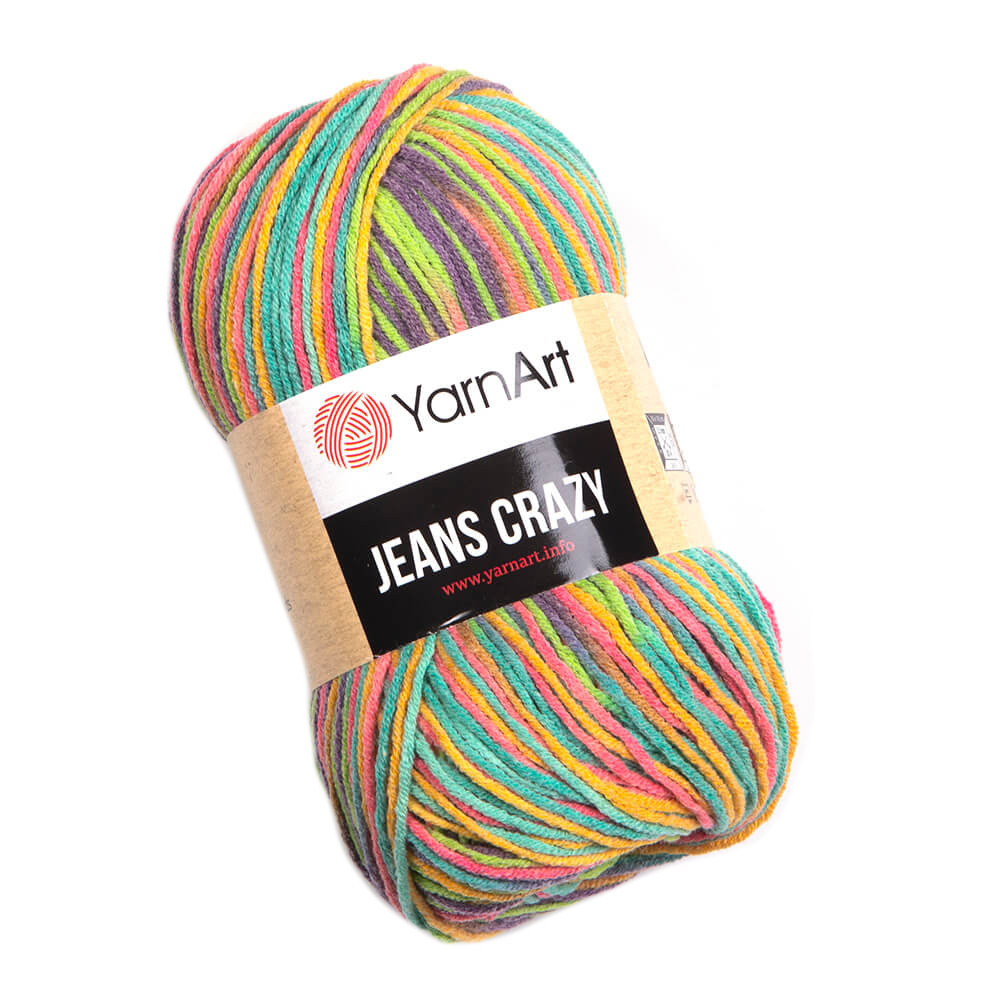 Crazy Jeans cotton-acrylic knitting yarn - YarnArt - 8215, 50 g, 160 m