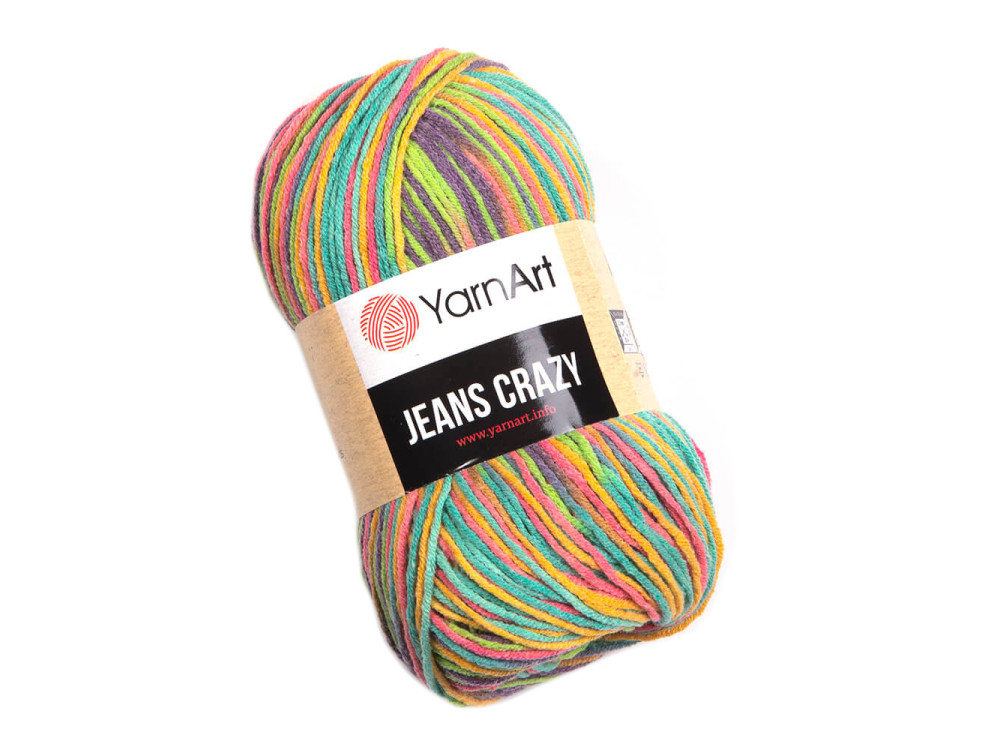 Crazy Jeans cotton-acrylic knitting yarn - YarnArt - 8215, 50 g, 160 m