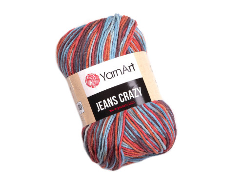 Crazy Jeans cotton-acrylic knitting yarn - YarnArt - 8214, 50 g, 160 m