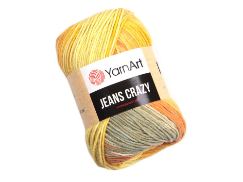 Crazy Jeans cotton-acrylic knitting yarn - YarnArt - 8210, 50 g, 160 m