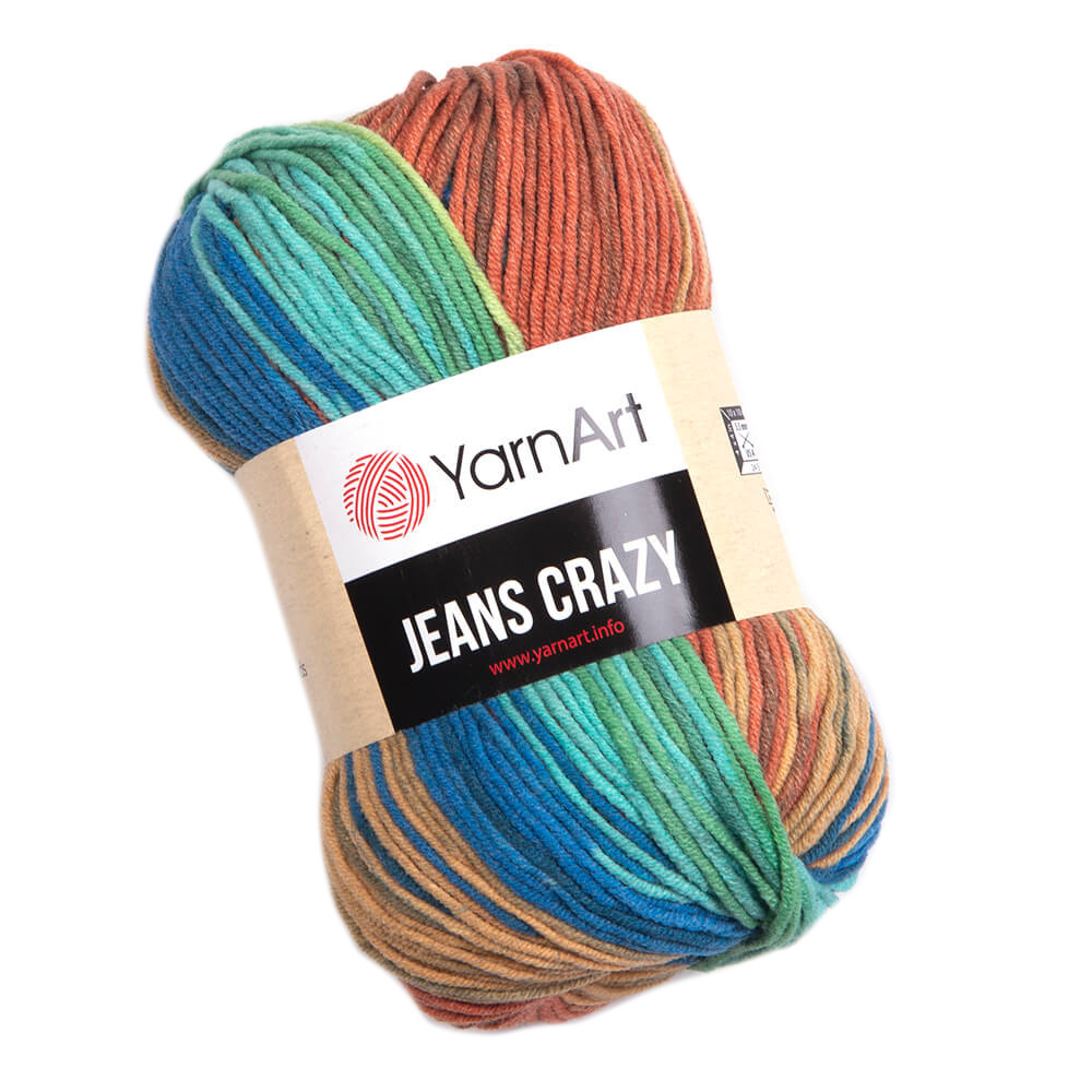 Crazy Jeans cotton-acrylic knitting yarn - YarnArt - 8209, 50 g, 160 m