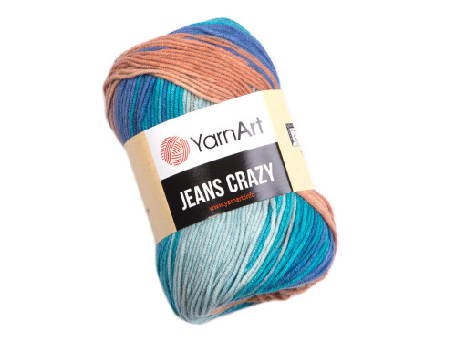 Crazy Jeans cotton-acrylic knitting yarn - YarnArt - 8207, 50 g, 160 m