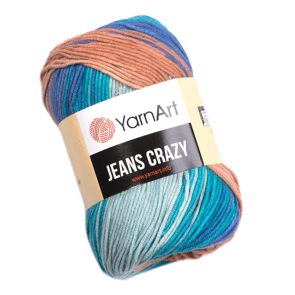 Crazy Jeans cotton-acrylic knitting yarn - YarnArt - 8207, 50 g, 160 m