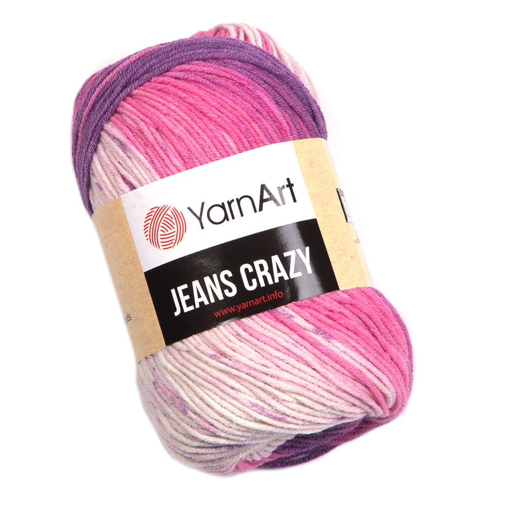 Crazy Jeans cotton-acrylic knitting yarn - YarnArt - 8206, 50 g, 160 m