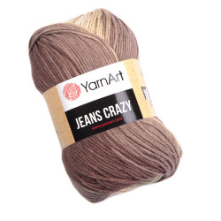 Crazy Jeans cotton-acrylic knitting yarn - YarnArt - 8201, 50 g, 160 m