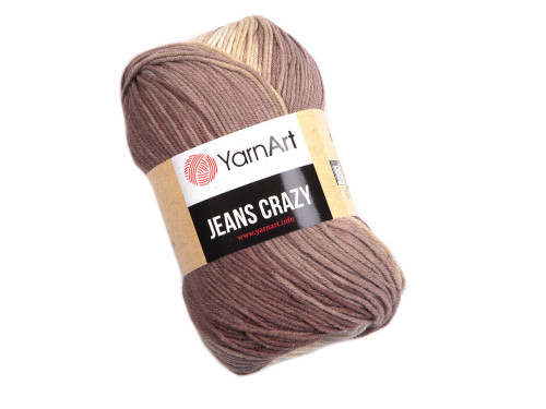 Crazy Jeans cotton-acrylic knitting yarn - YarnArt - 8201, 50 g, 160 m