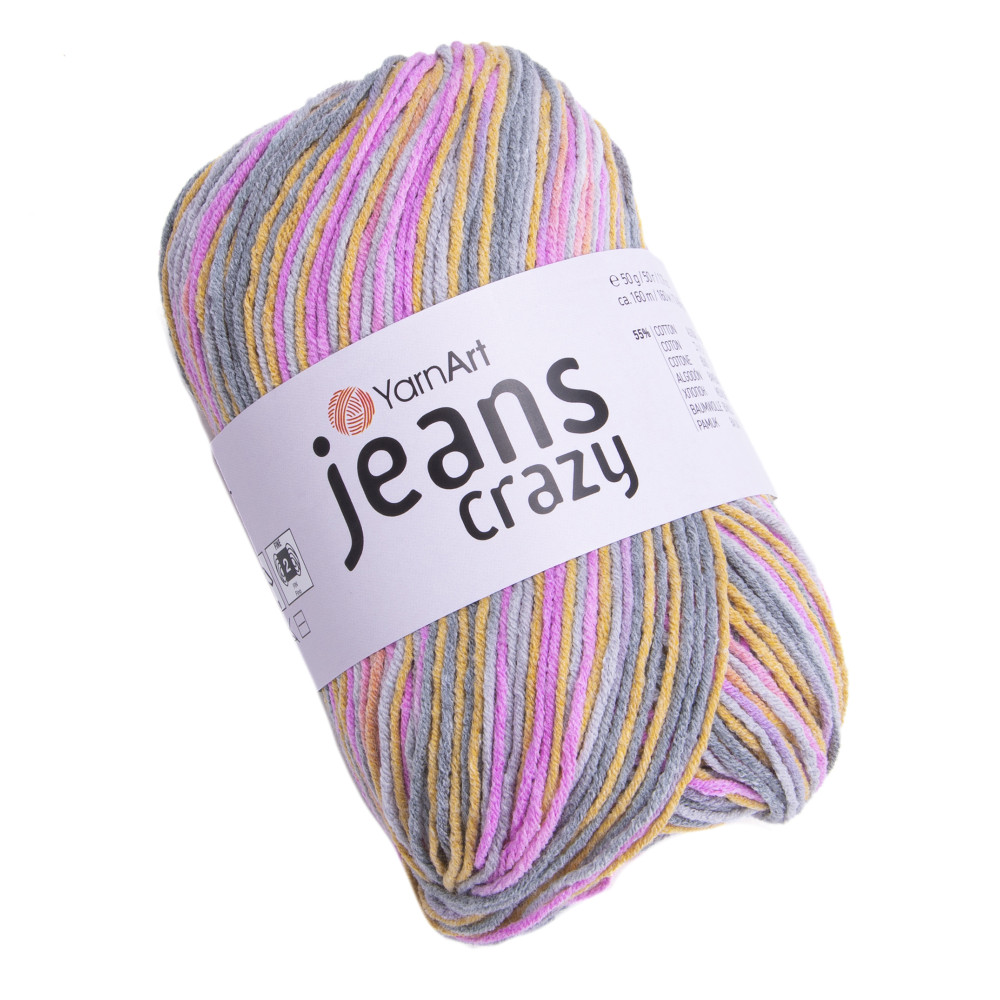 Włóczka bawełniano-akrylowa Jeans Crazy - YarnArt - 7211, 50 g, 160 m