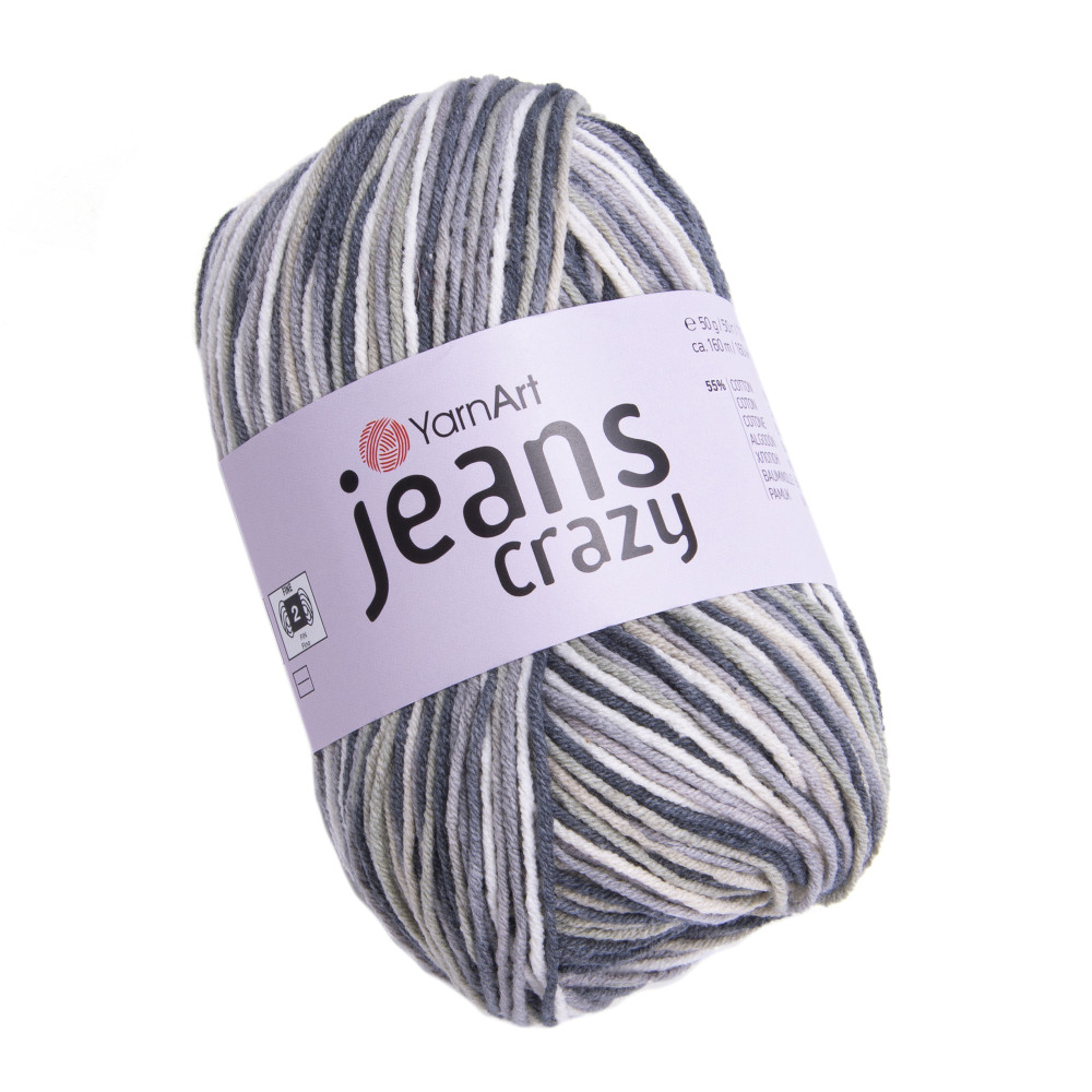 Włóczka bawełniano-akrylowa Jeans Crazy - YarnArt - 7209, 50 g, 160 m
