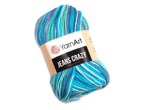 Crazy Jeans cotton-acrylic knitting yarn - YarnArt - 7204, 50 g, 160 m