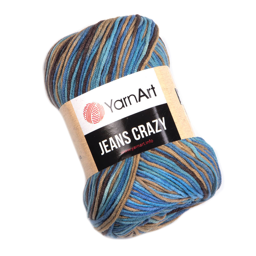 Crazy Jeans cotton-acrylic knitting yarn - YarnArt - 7202, 50 g, 160 m