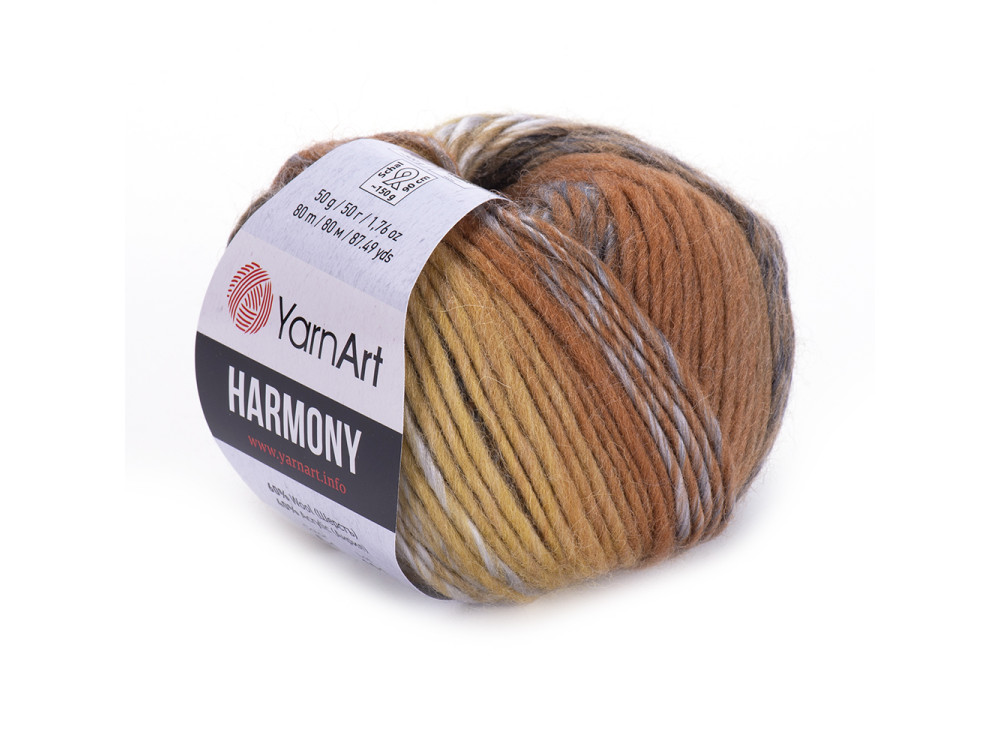 Harmony wool-acrylic knitting yarn - YarnArt - 13, 50 g, 80 m